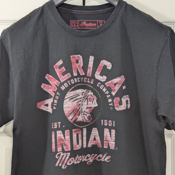 Indian Motorcycle T-Shirt - America's First Motorcycle Company - Picture 3 of 9